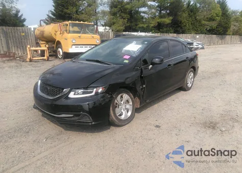 2013 Honda Civic Lx z USA, uszkodzony, nr VIN 2HGFB2F56DH595233